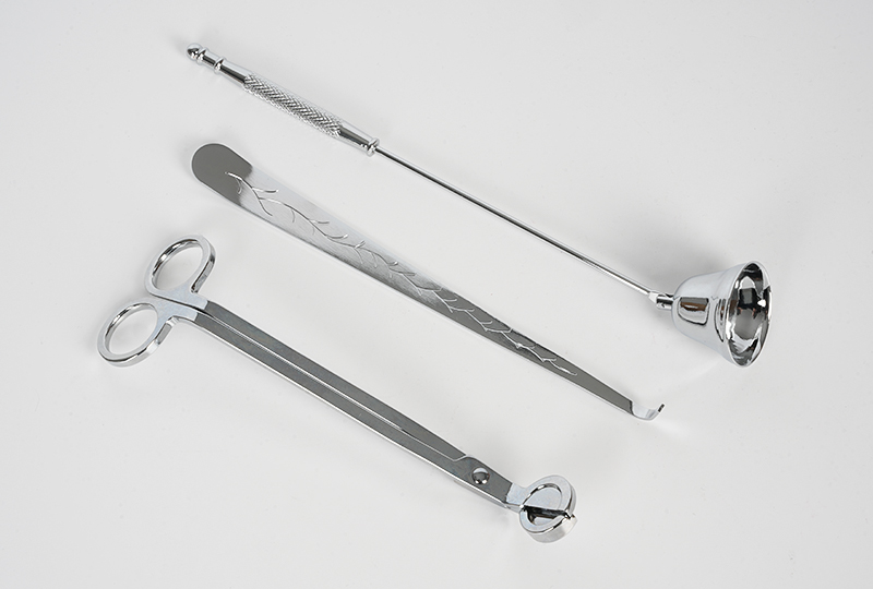 Elegant Stainless Steel Candle Wick Trimmer Set